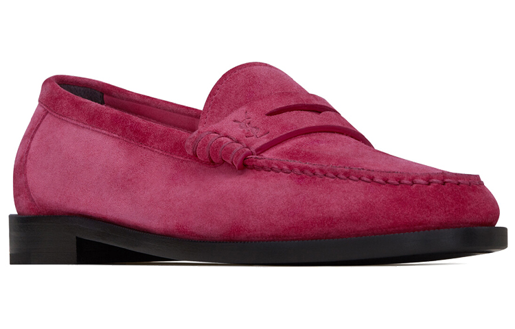 Lookbook (W) Saint Laurent Mocassino Monogram ''Rosso Porpora'' 6490122OY005540