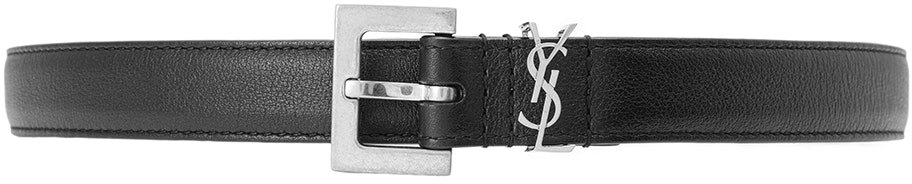 women-saint-laurent-monogram-leather-belt-black-silver-buckle-2cm-wide-554465-boo-0-e1000