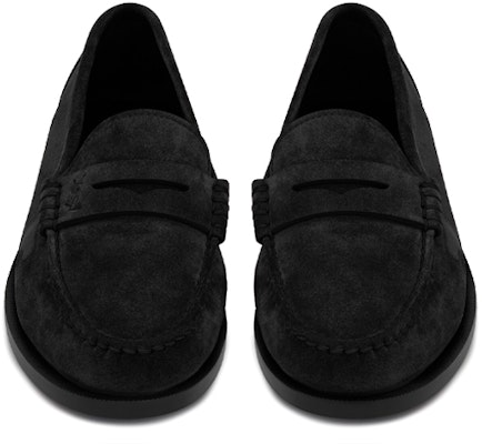 (W) 圣罗兰黑色字母标乐福鞋 6490122OY001000 Shop (W) 圣罗兰黑色字母标乐福鞋 6490122OY001000