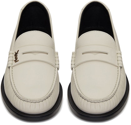 (W) 圣罗兰 Monogram 乐福鞋 '珍珠白' 6338091ZJTT1906 Lookbook (W) 圣罗兰 Monogram 乐福鞋 '珍珠白' 6338091ZJTT1906