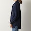 Purchase (Women) Saint Laurent Monogram Wool Embroidered Knit Shirt Navy Blue 623611Y7A094140