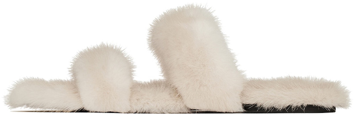 (W) Saint Laurent Mule Slide 'Bulu Cerpelai Beige Cecah' 649419E06009700 Buy (W) Saint Laurent Mule Slide 'Bulu Cerpelai Beige Cecah' 649419E06009700