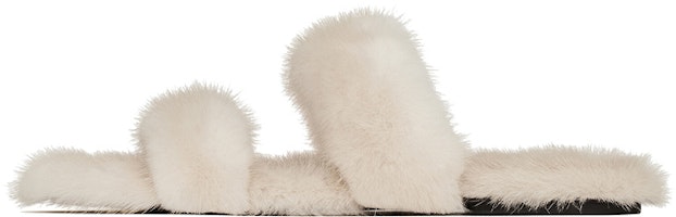 (Women) Saint Laurent Mule Slide 'Mink Fur Bleached Beige' 649419E06009700 (Women) Saint Laurent Mule Slide 'Mink Fur Bleached Beige' 649419E06009700
