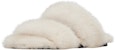 (W) Saint Laurent Mule Slide 'Bulu Cerpelai Beige Cecah' 649419E06009700