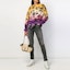 Purchase (Women) SAINT LAURENT Multicolor Palm Print Hoodie 601516YBNX27269