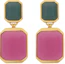 Order (W) Pendientes Octogonales Rosa de Saint Laurent para Mujer. 737929-Y1591-9856