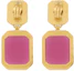 Lookbook (W) Pendientes Octogonales Rosa de Saint Laurent para Mujer. 737929-Y1591-9856