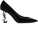 Order (W) Saint Laurent Opyum 85 'Kasut Tumit Tinggi Peep-Toe Hitam' 4841600NPVV1000