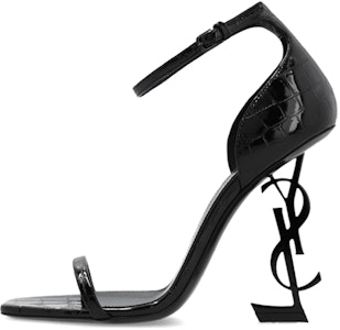 (W) Saint Laurent Opyum 'Sandal Hitam Terbuka Gesper' 557662AACST1000 Buy (W) Saint Laurent Opyum 'Sandal Hitam Terbuka Gesper' 557662AACST1000