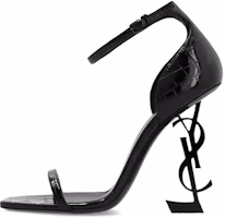 (Women) Saint Laurent Opyum 'Black Open Toe Buckle Sandals' 557662AACST1000 (Women) Saint Laurent Opyum 'Black Open Toe Buckle Sandals' 557662AACST1000