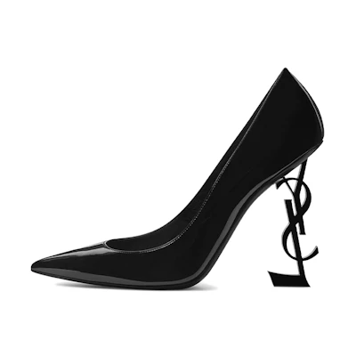 (W) Saint Laurent Opyum 'Black Patent Leather Pumps'