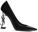 Purchase (W) Saint Laurent Opyum 'Pam Kasut Tumit Hitam Kulit Patent' 4720110NPVV1000