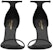 (W) Saint Laurent Opyum 'Logo Kristal Gesper Sandal Satin Hitam' 762953AACSM1000