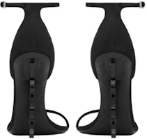 Details for SAINT LAURENT Opyum 水晶搭扣 雙緞 一字帶涼鞋 11cm 女款 黑色