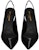 (W) Saint Laurent Opyum 'Tumit Emas Kulit Hitam Berkilat' 6301080NPKK1000