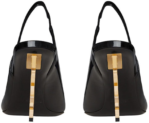 SAINT LAURENT 奧皮姆 金色鞋跟 漆皮 時尚休閒高跟鞋 女款 黑色 Purchase SAINT LAURENT 奧皮姆 金色鞋跟 漆皮 時尚休閒高跟鞋 女款 黑色