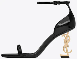 (Women) Saint Laurent Opyum 'Gold Heel Patent Leather Sandal' 5576790NPK(YC) (Women) Saint Laurent Opyum 'Gold Heel Patent Leather Sandal' 5576790NPK(YC)