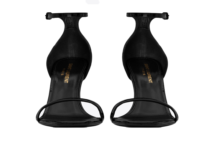 (W) Saint Laurent Opyum 'Gold Heel Patent Leather Sandal' 圖 2