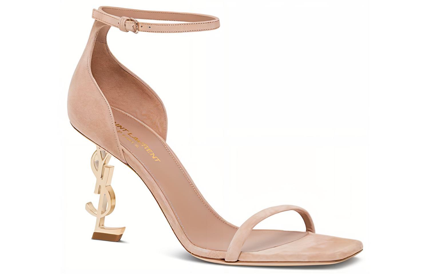 (W) Saint Laurent Opyum 'Light Gold Heel Blush Suede' 圖 2