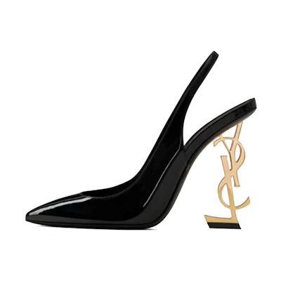 (W) Saint Laurent Opyum 'Patent Leather Open Heel'