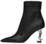 Buy (W) Saint Laurent Opyum Bottines 8.5cm ''Cuir Noir à Bout Pointu avec Fermeture Éclair'' 5637540RRUU1000
