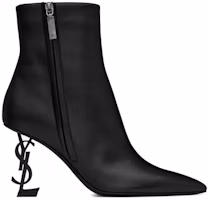 Order (W) Saint Laurent Opyum Botín Tobillo 8.5cm 'Cuero Negro Punta Fina con Cremallera' 5637540RRUU1000