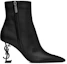 Order (W) Saint Laurent Opyum Bottines 8.5cm ''Cuir Noir à Bout Pointu avec Fermeture Éclair'' 5637540RRUU1000