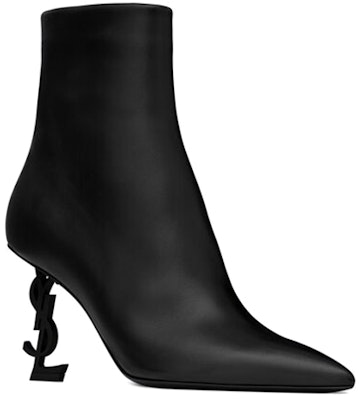 (W) Saint Laurent Opyum Boot Tumit 8.5cm 'Kulit Hitam Lancip dengan Resleting' 5637540RRUU1000 Lookbook (W) Saint Laurent Opyum Boot Tumit 8.5cm 'Kulit Hitam Lancip dengan Resleting' 5637540RRUU1000