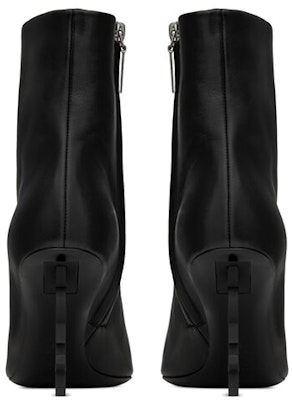 (W) Saint Laurent Opyum Boot Tumit 8.5cm 'Kulit Hitam Lancip dengan Resleting' 5637540RRUU1000 Shop (W) Saint Laurent Opyum Boot Tumit 8.5cm 'Kulit Hitam Lancip dengan Resleting' 5637540RRUU1000