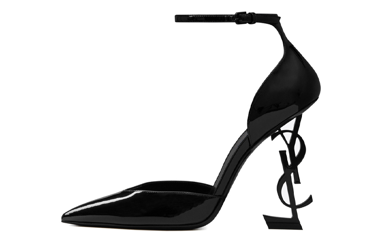 (Women) Saint Laurent Opyum D'Orsay 'Black Patent' 6067520NPVV1000