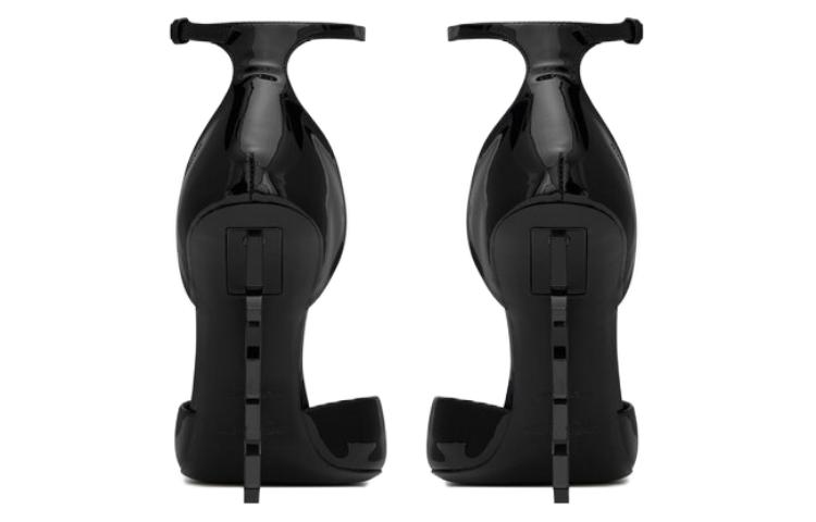 Lookbook 圣罗兰 OPYUM D'Orsay 漆皮高跟鞋 女款 黑色