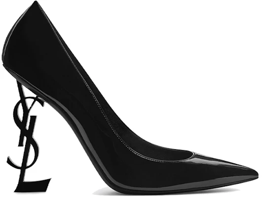(W) Saint Laurent Opyum 'Black Patent' Sepatu Hak Tinggi Kulit Hitam 472011D6CVV1000 Order (W) Saint Laurent Opyum 'Black Patent' Sepatu Hak Tinggi Kulit Hitam 472011D6CVV1000