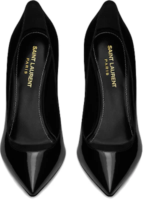 (W) Saint Laurent Opyum 'Black Patent' Sepatu Hak Tinggi Kulit Hitam 472011D6CVV1000 Shop (W) Saint Laurent Opyum 'Black Patent' Sepatu Hak Tinggi Kulit Hitam 472011D6CVV1000