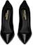 Shop (W) Saint Laurent Opyum 'Black Patent' Sepatu Hak Tinggi Kulit Hitam 472011D6CVV1000