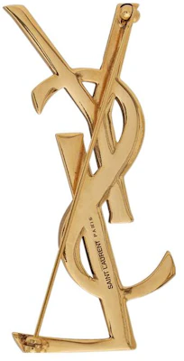 (W) SAINT LAURENT Broche Opyum Patrón Serpiente Logo Latón Dorado Mujer. 700582Y15008204 Lookbook (W) SAINT LAURENT Broche Opyum Patrón Serpiente Logo Latón Dorado Mujer. 700582Y15008204