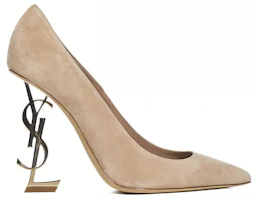Order (W) Saint Laurent Opyum Suede Pump 'Coklat' 4720110LIJJ2736