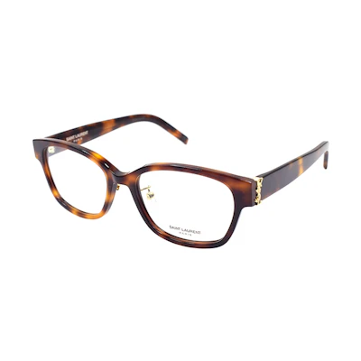 (Women) SAINT LAURENT Oval Optical Glasses, Women’s Interwoven Letter Series Frames. SLM33J-004