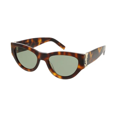 (Women) SAINT LAURENT Oval Sunglasses Slim Face Design Elegant Style SLM94-003