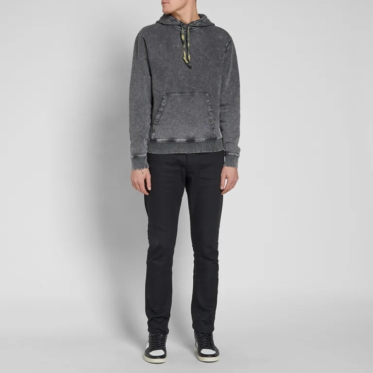 Lookbook (Women) Saint Laurent Oversized Drawstring Hoodie for Women in Black. 500646YB2LD1059