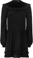 (Women) Saint Laurent Paisley Jacquard Ruffle Long Sleeve Dress Women 661612Y5D161000 (Women) Saint Laurent Paisley Jacquard Ruffle Long Sleeve Dress Women 661612Y5D161000