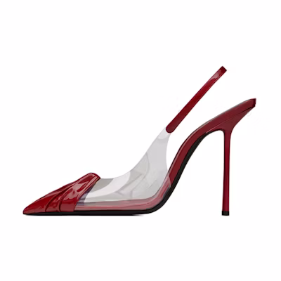 (W) Saint Laurent Paris Pump 'Red Patent'