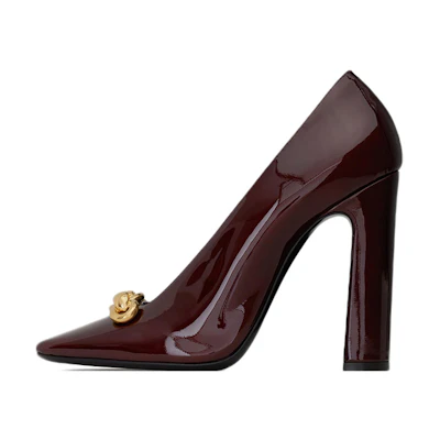 (W) Saint Laurent Patent High Heels 'Red Simplicity'