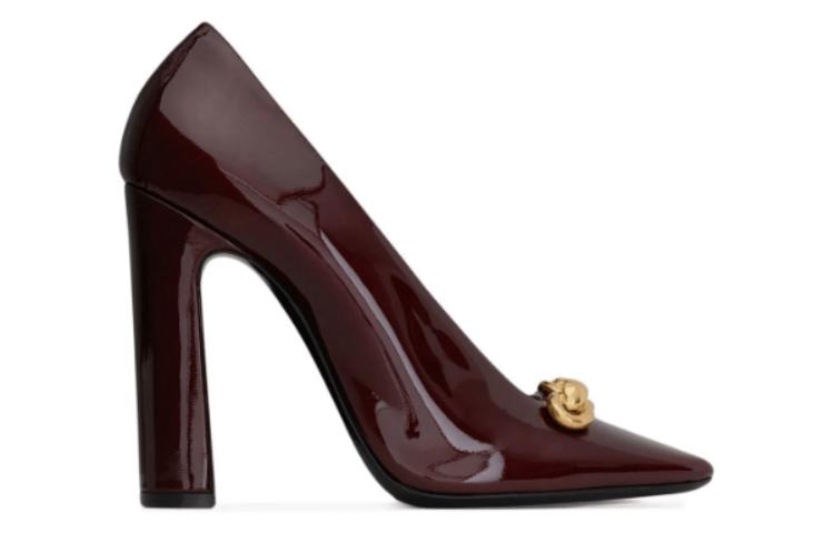 Order (W) Saint Laurent Tumit Tinggi Patent 'Red Simplicity' 713924AAAPK6012