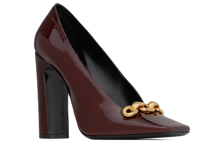 Lookbook (W) Saint Laurent Tumit Tinggi Patent 'Red Simplicity' 713924AAAPK6012