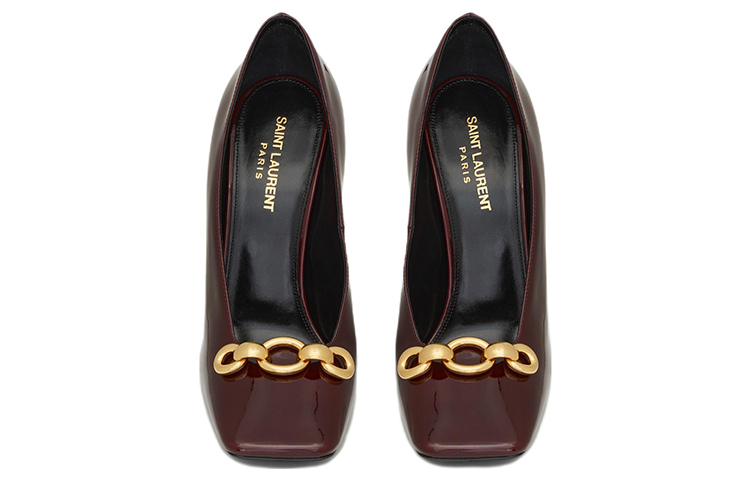 Purchase (W) Saint Laurent Sepatu Hak Tinggi 'Red Simplicity' Hak Tinggi Merah 713924AAAPK6012