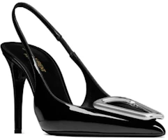 Lookbook (W) Saint Laurent Tacones de Charol 9.5cm 'Negro Comodidad Moda' 7560621TVNN1000