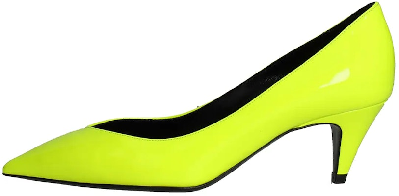 (Women) Saint Laurent Patent Leather High Heels 'Fluorescent Yellow' 5865441F0007204 Buy (Women) Saint Laurent Patent Leather High Heels 'Fluorescent Yellow' 5865441F0007204