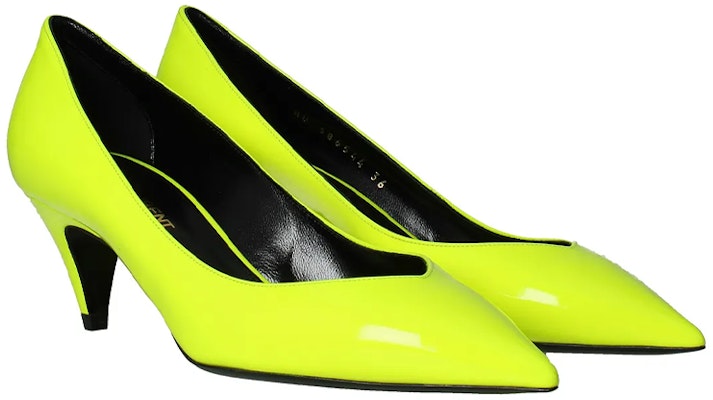 (Women) Saint Laurent Patent Leather High Heels 'Fluorescent Yellow' 5865441F0007204 Shop (Women) Saint Laurent Patent Leather High Heels 'Fluorescent Yellow' 5865441F0007204