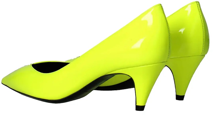 (Women) Saint Laurent Patent Leather High Heels 'Fluorescent Yellow' 5865441F0007204 Purchase (Women) Saint Laurent Patent Leather High Heels 'Fluorescent Yellow' 5865441F0007204