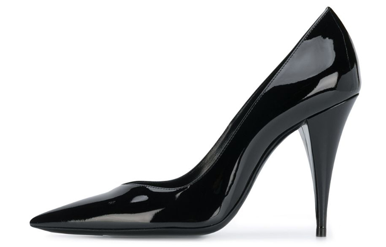 (Women) Saint Laurent Patent Leather Pointed-Toe High Heels 'Black' 5785990NP001000